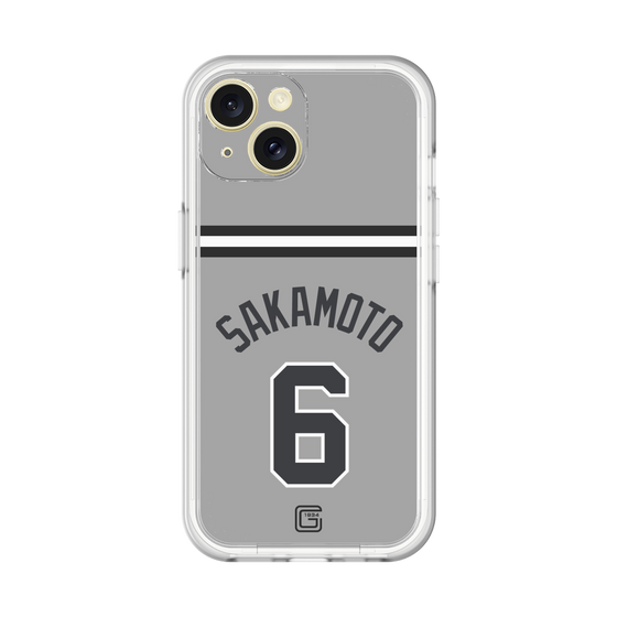 スリムプロテクションプレミアムケース［ 読売ジャイアンツ - #6 SAKAMOTO - ビジター ］