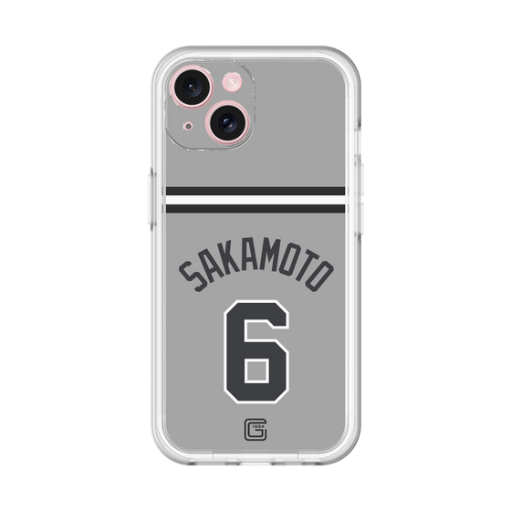 スリムプロテクションプレミアムケース［ 読売ジャイアンツ - #6 SAKAMOTO - ビジター ］
