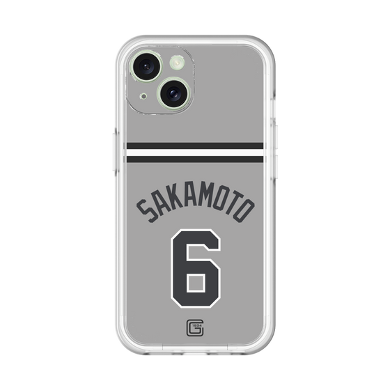 スリムプロテクションプレミアムケース［ 読売ジャイアンツ - #6 SAKAMOTO - ビジター ］