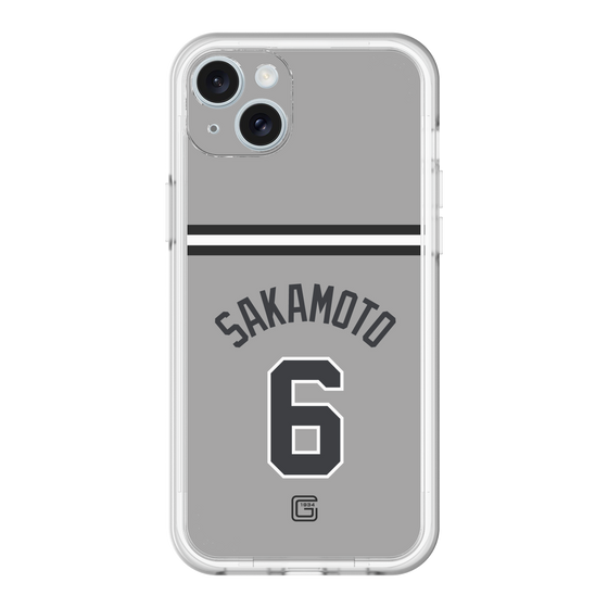 スリムプロテクションプレミアムケース［ 読売ジャイアンツ - #6 SAKAMOTO - ビジター ］