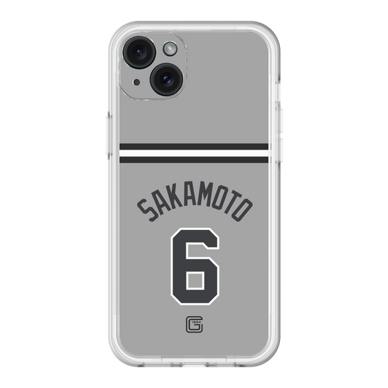 スリムプロテクションプレミアムケース［ 読売ジャイアンツ - #6 SAKAMOTO - ビジター ］
