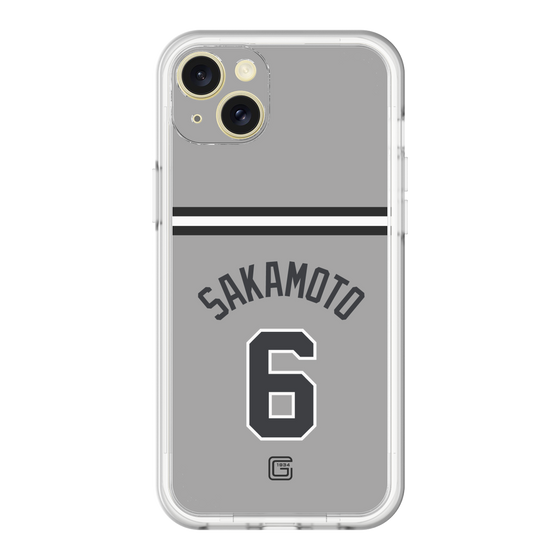 スリムプロテクションプレミアムケース［ 読売ジャイアンツ - #6 SAKAMOTO - ビジター ］