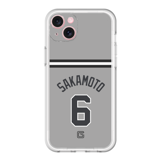 スリムプロテクションプレミアムケース［ 読売ジャイアンツ - #6 SAKAMOTO - ビジター ］