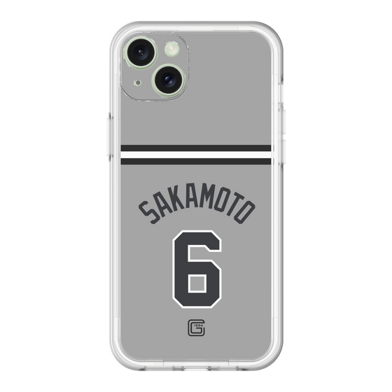 スリムプロテクションプレミアムケース［ 読売ジャイアンツ - #6 SAKAMOTO - ビジター ］