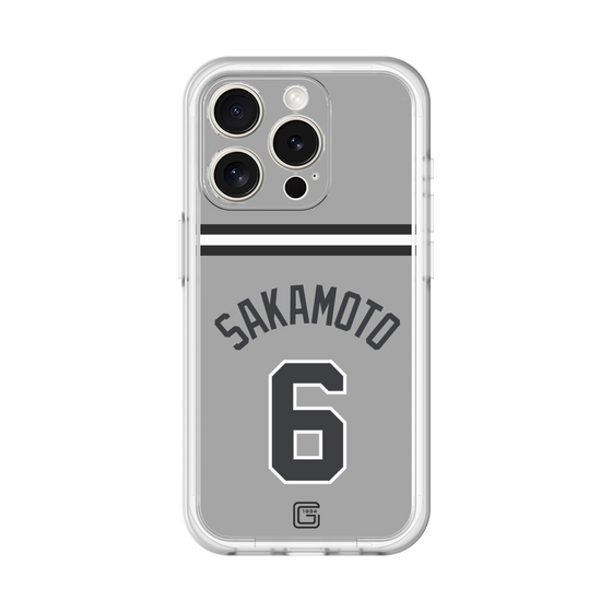 スリムプロテクションプレミアムケース［ 読売ジャイアンツ - #6 SAKAMOTO - ビジター ］