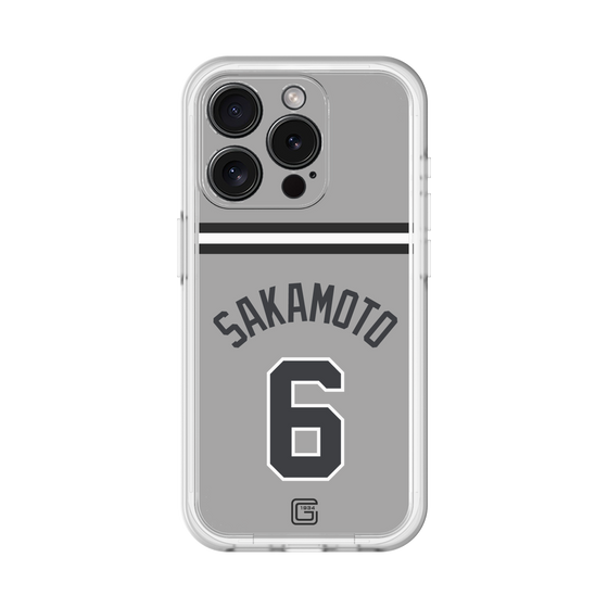 スリムプロテクションプレミアムケース［ 読売ジャイアンツ - #6 SAKAMOTO - ビジター ］