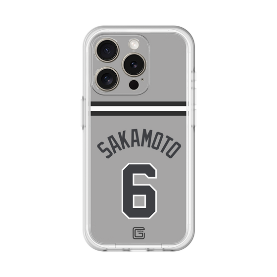 スリムプロテクションプレミアムケース［ 読売ジャイアンツ - #6 SAKAMOTO - ビジター ］