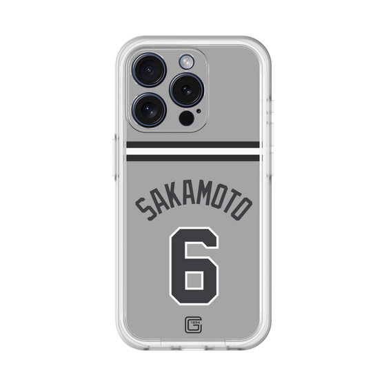スリムプロテクションプレミアムケース［ 読売ジャイアンツ - #6 SAKAMOTO - ビジター ］