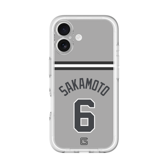 スリムプロテクションプレミアムケース［ 読売ジャイアンツ - #6 SAKAMOTO - ビジター ］