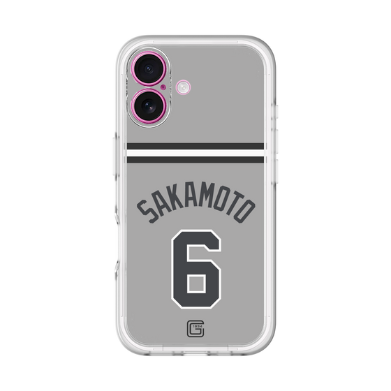 スリムプロテクションプレミアムケース［ 読売ジャイアンツ - #6 SAKAMOTO - ビジター ］