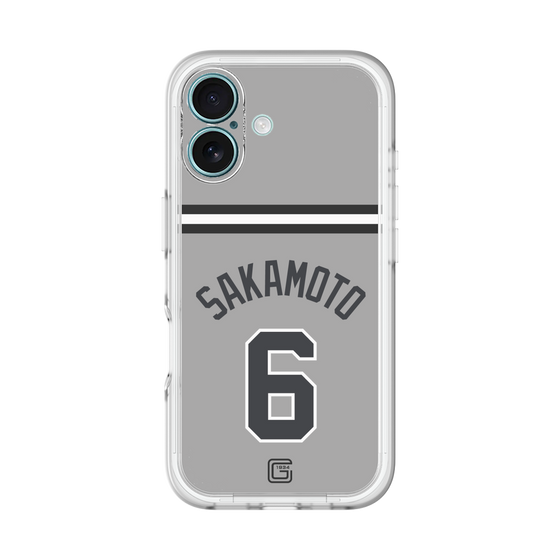 スリムプロテクションプレミアムケース［ 読売ジャイアンツ - #6 SAKAMOTO - ビジター ］