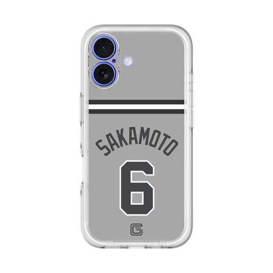 スリムプロテクションプレミアムケース［ 読売ジャイアンツ - #6 SAKAMOTO - ビジター ］
