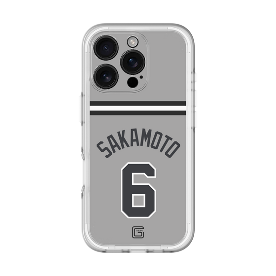 スリムプロテクションプレミアムケース［ 読売ジャイアンツ - #6 SAKAMOTO - ビジター ］