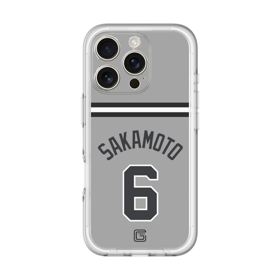 スリムプロテクションプレミアムケース［ 読売ジャイアンツ - #6 SAKAMOTO - ビジター ］