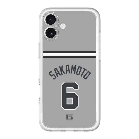 スリムプロテクションプレミアムケース［ 読売ジャイアンツ - #6 SAKAMOTO - ビジター ］