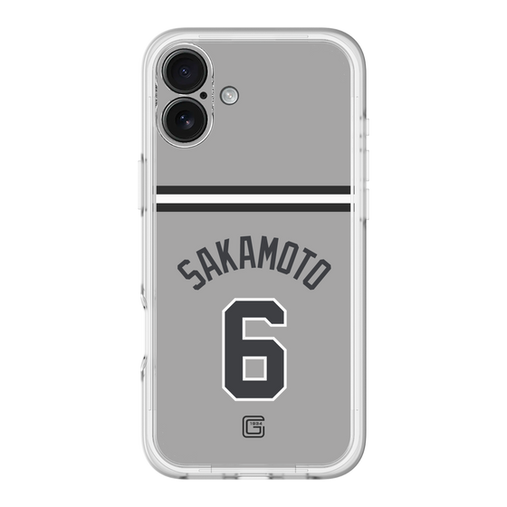 スリムプロテクションプレミアムケース［ 読売ジャイアンツ - #6 SAKAMOTO - ビジター ］