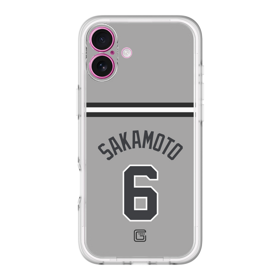 スリムプロテクションプレミアムケース［ 読売ジャイアンツ - #6 SAKAMOTO - ビジター ］