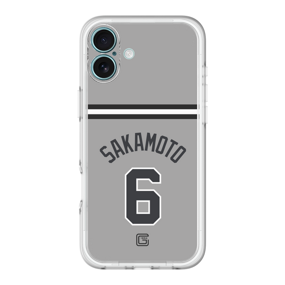 スリムプロテクションプレミアムケース［ 読売ジャイアンツ - #6 SAKAMOTO - ビジター ］