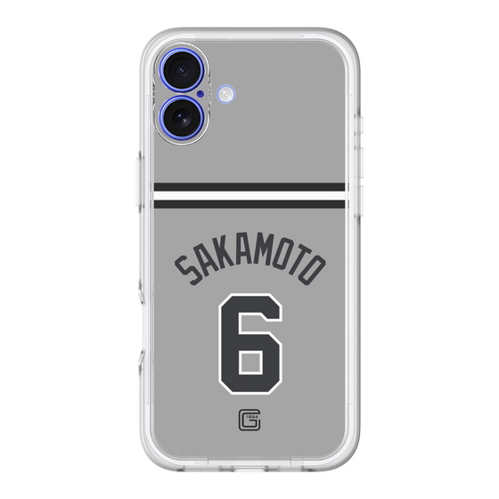 スリムプロテクションプレミアムケース［ 読売ジャイアンツ - #6 SAKAMOTO - ビジター ］