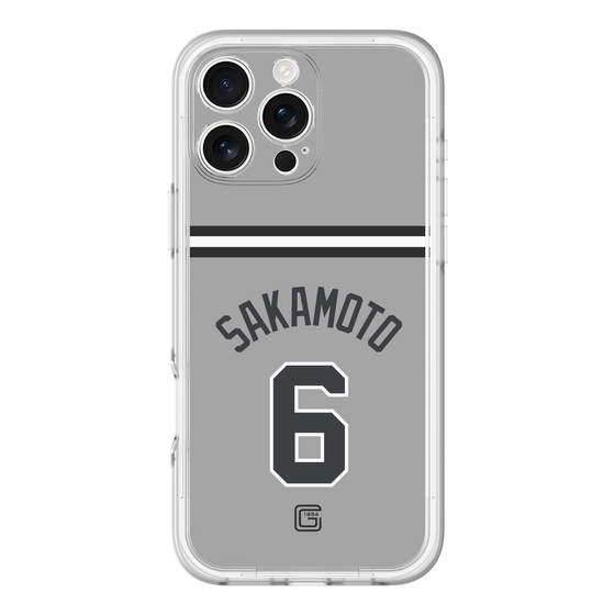 スリムプロテクションプレミアムケース［ 読売ジャイアンツ - #6 SAKAMOTO - ビジター ］