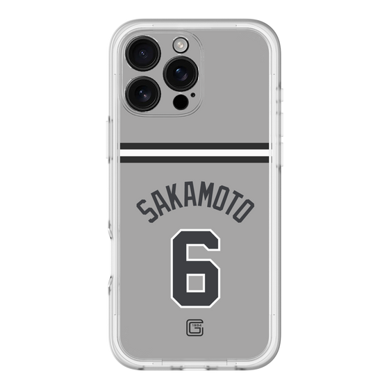スリムプロテクションプレミアムケース［ 読売ジャイアンツ - #6 SAKAMOTO - ビジター ］