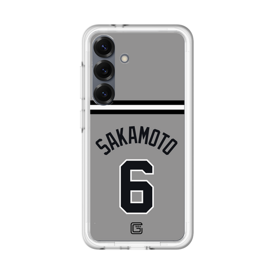 スリムプロテクションプレミアムケース［ 読売ジャイアンツ - #6 SAKAMOTO - ビジター ］