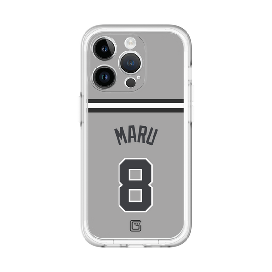 スリムプロテクションプレミアムケース［ 読売ジャイアンツ - #8 MARU - ビジター ］