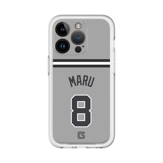 スリムプロテクションプレミアムケース［ 読売ジャイアンツ - #8 MARU - ビジター ］