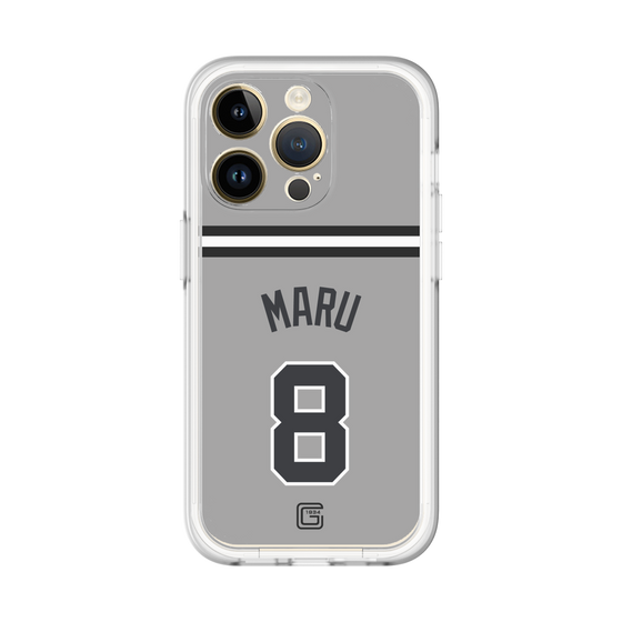 スリムプロテクションプレミアムケース［ 読売ジャイアンツ - #8 MARU - ビジター ］