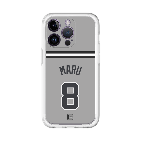 スリムプロテクションプレミアムケース［ 読売ジャイアンツ - #8 MARU - ビジター ］
