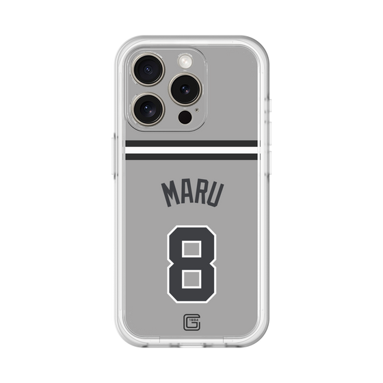 スリムプロテクションプレミアムケース［ 読売ジャイアンツ - #8 MARU - ビジター ］