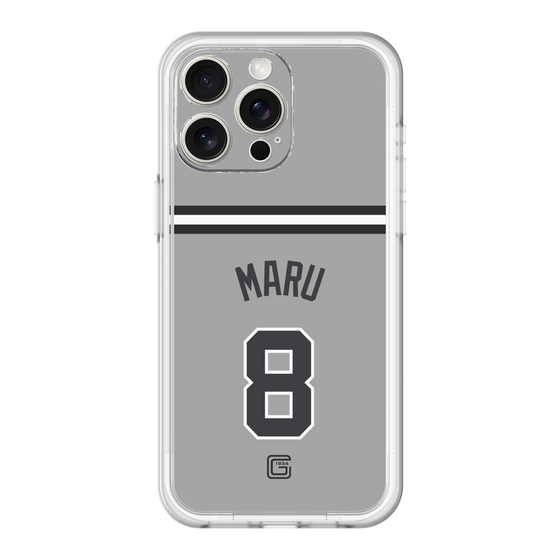 スリムプロテクションプレミアムケース［ 読売ジャイアンツ - #8 MARU - ビジター ］
