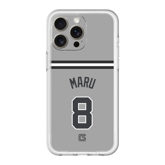 スリムプロテクションプレミアムケース［ 読売ジャイアンツ - #8 MARU - ビジター ］