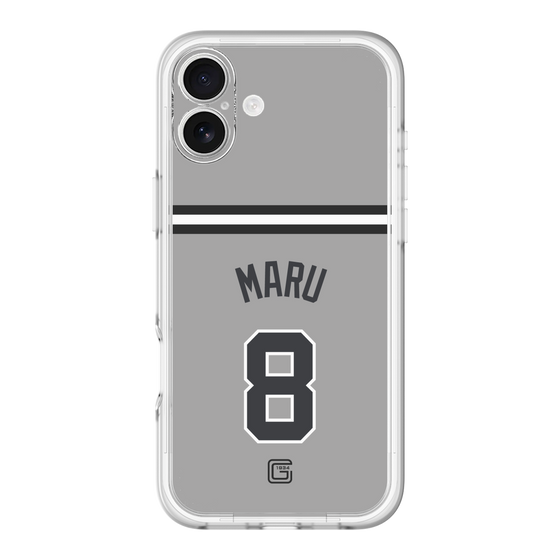 スリムプロテクションプレミアムケース［ 読売ジャイアンツ - #8 MARU - ビジター ］
