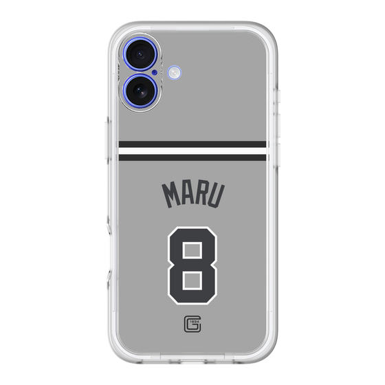 スリムプロテクションプレミアムケース［ 読売ジャイアンツ - #8 MARU - ビジター ］