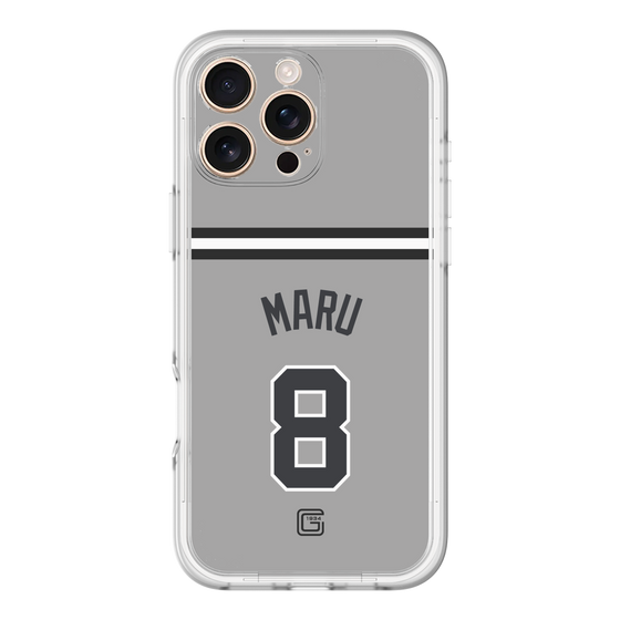 スリムプロテクションプレミアムケース［ 読売ジャイアンツ - #8 MARU - ビジター ］