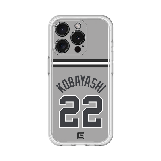 スリムプロテクションプレミアムケース［ 読売ジャイアンツ - #22 KOBAYASHI - ビジター ］