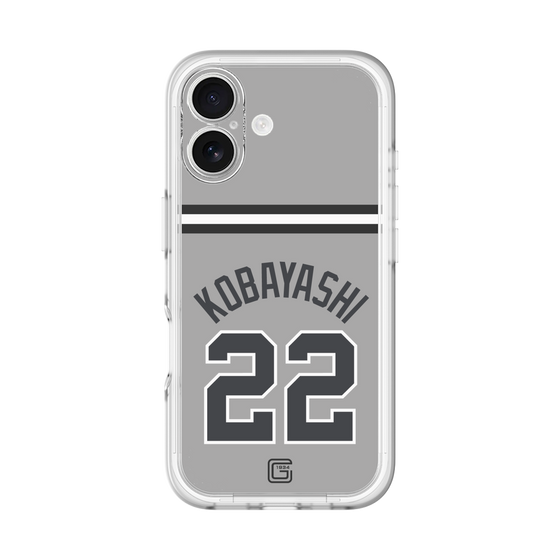 スリムプロテクションプレミアムケース［ 読売ジャイアンツ - #22 KOBAYASHI - ビジター ］