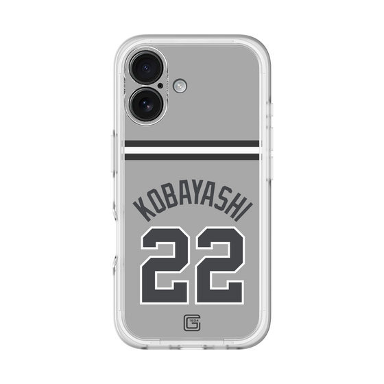 スリムプロテクションプレミアムケース［ 読売ジャイアンツ - #22 KOBAYASHI - ビジター ］