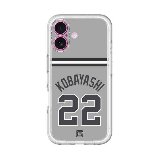 スリムプロテクションプレミアムケース［ 読売ジャイアンツ - #22 KOBAYASHI - ビジター ］