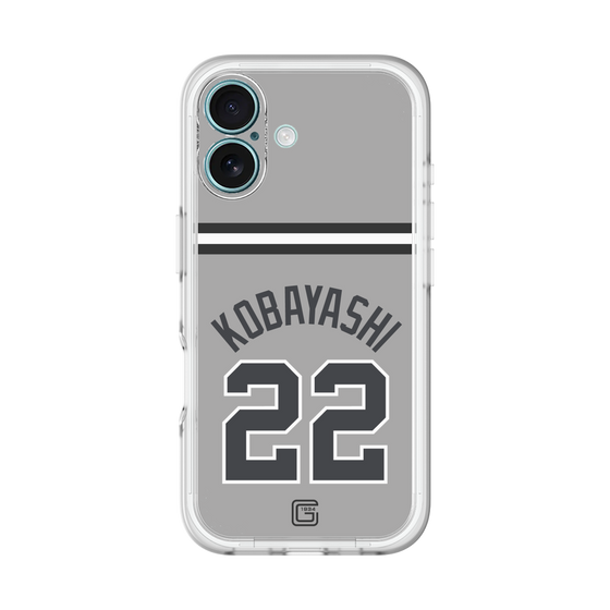 スリムプロテクションプレミアムケース［ 読売ジャイアンツ - #22 KOBAYASHI - ビジター ］