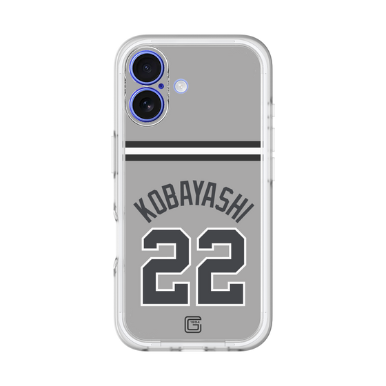 スリムプロテクションプレミアムケース［ 読売ジャイアンツ - #22 KOBAYASHI - ビジター ］