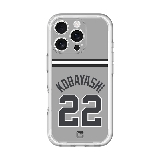 スリムプロテクションプレミアムケース［ 読売ジャイアンツ - #22 KOBAYASHI - ビジター ］