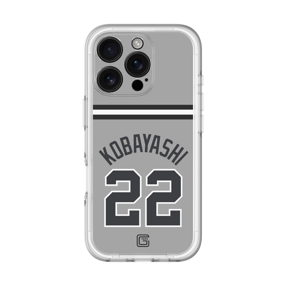 スリムプロテクションプレミアムケース［ 読売ジャイアンツ - #22 KOBAYASHI - ビジター ］