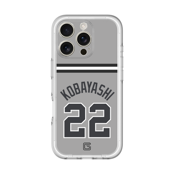 スリムプロテクションプレミアムケース［ 読売ジャイアンツ - #22 KOBAYASHI - ビジター ］