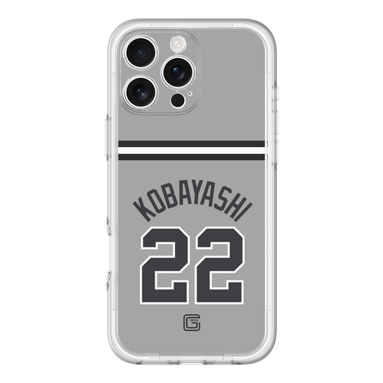 スリムプロテクションプレミアムケース［ 読売ジャイアンツ - #22 KOBAYASHI - ビジター ］