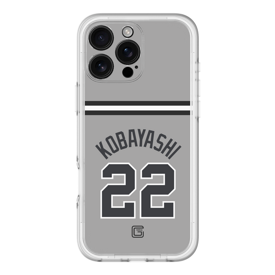 スリムプロテクションプレミアムケース［ 読売ジャイアンツ - #22 KOBAYASHI - ビジター ］