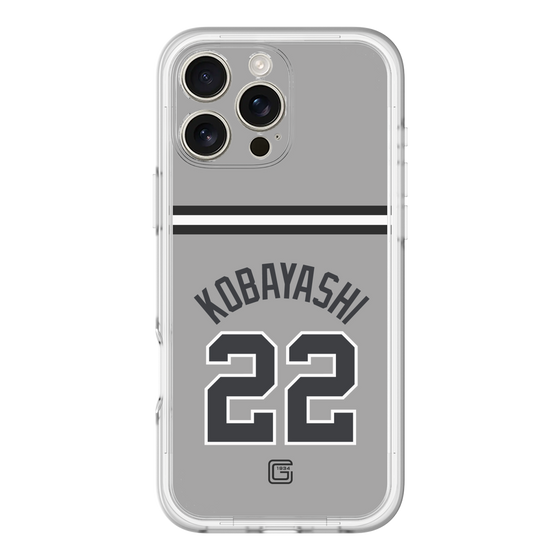 スリムプロテクションプレミアムケース［ 読売ジャイアンツ - #22 KOBAYASHI - ビジター ］