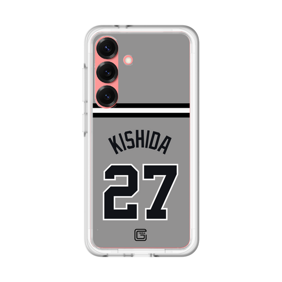 スリムプロテクションプレミアムケース［ 読売ジャイアンツ - #27 KISHIDA - ビジター ］