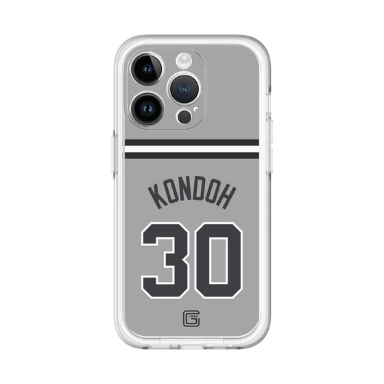スリムプロテクションプレミアムケース［ 読売ジャイアンツ - #30 KONDOH - ビジター ］